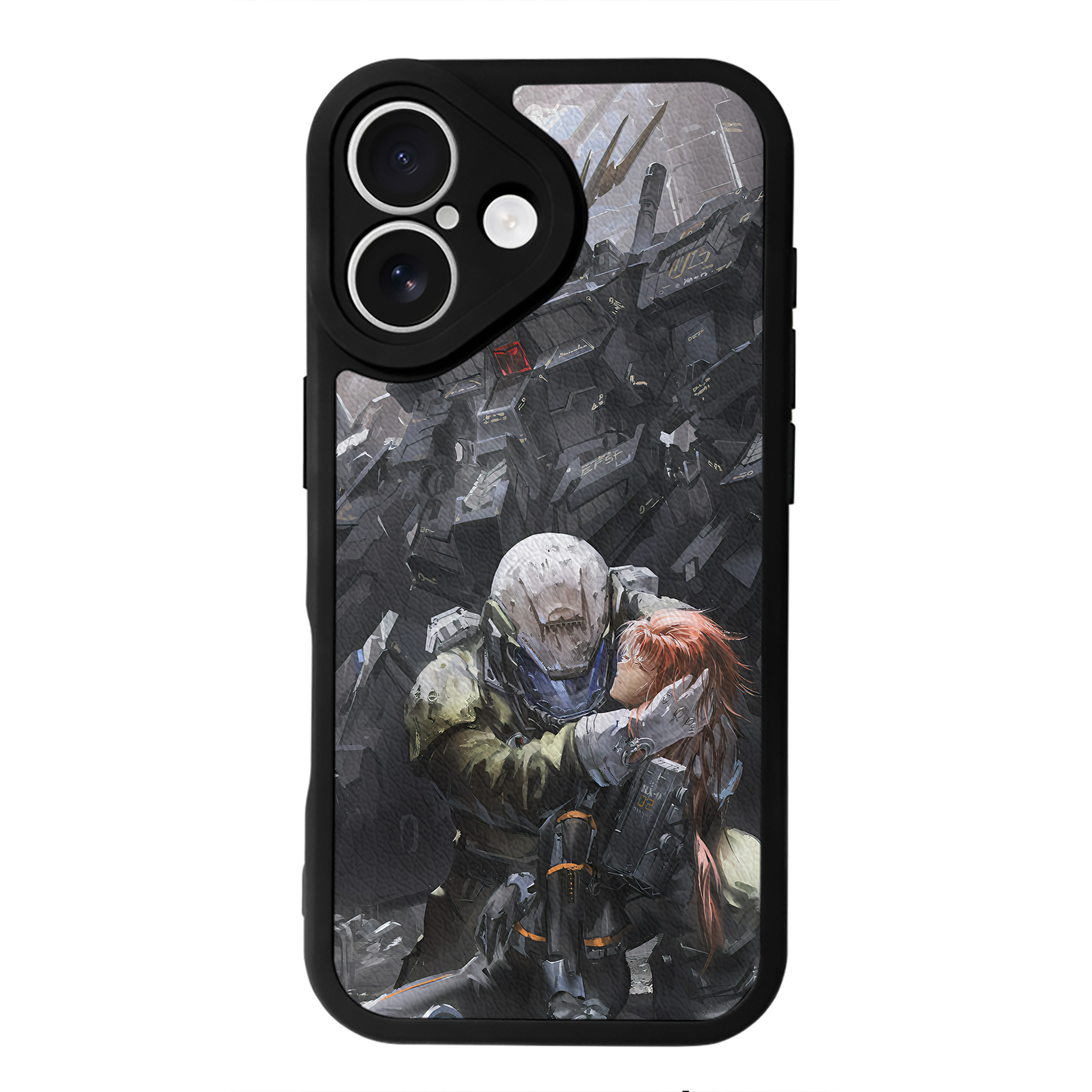 （画像用） 機動戦士ガンダム Mobile Suit Gundam 【iPhone 16シリーズ対応】シリコンスマホケース（レザー調） 材質：シリコン